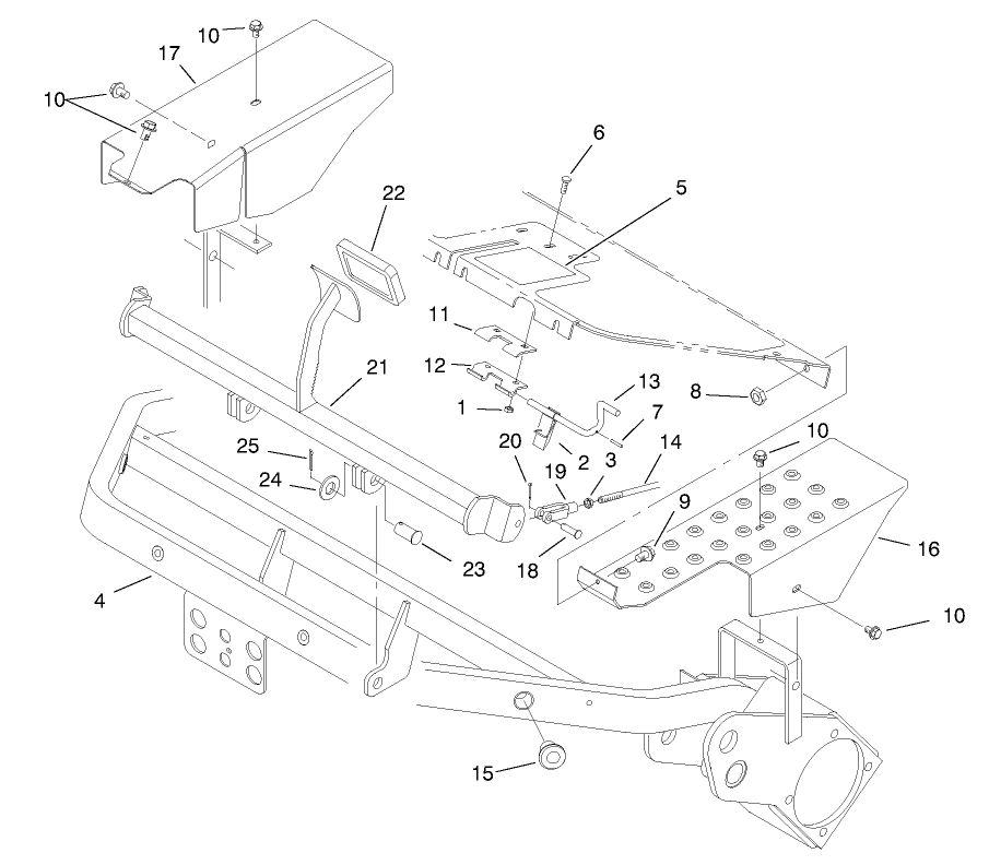 Frame & Brake Pedal Assembly