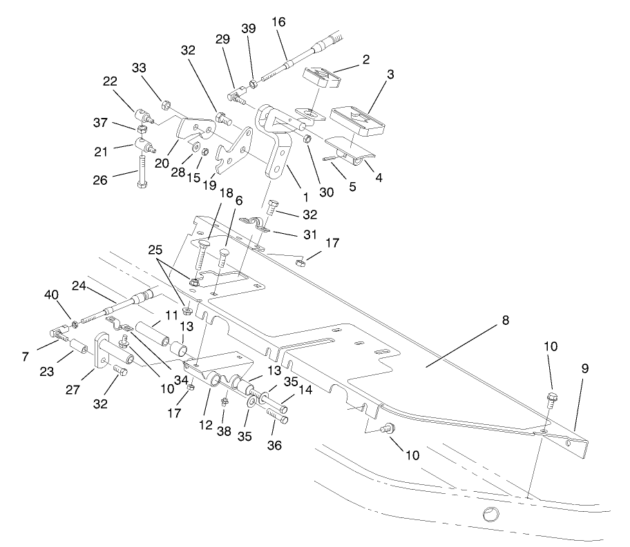 Floor Panel & Traction Pedal Assembly