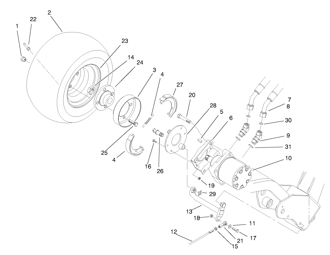 Front Wheel & Brake Assembly