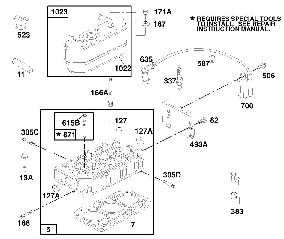 Engine Briggs & Stratton Model 433447-0115-A1