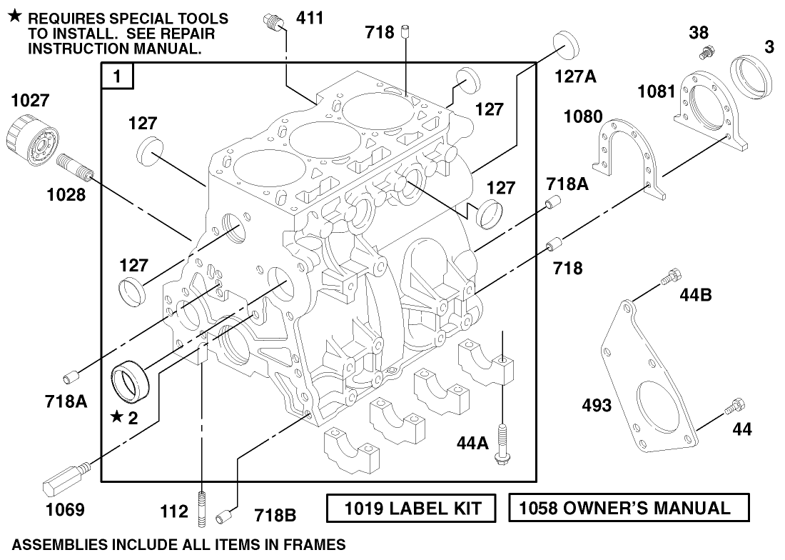 Engine Assembly Model 580447 Type 0112-A1