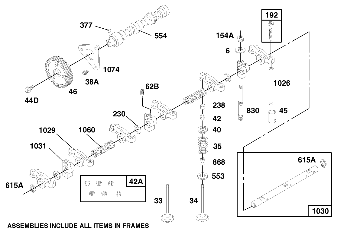 Engine Assembly Model 580447 Type 0112-A1 (continued)
