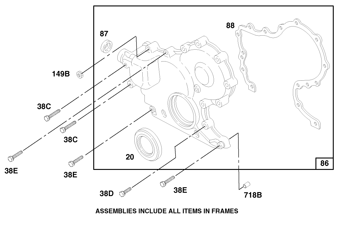 Engine Assembly Model 580447 Type 0112-A1 (continued)