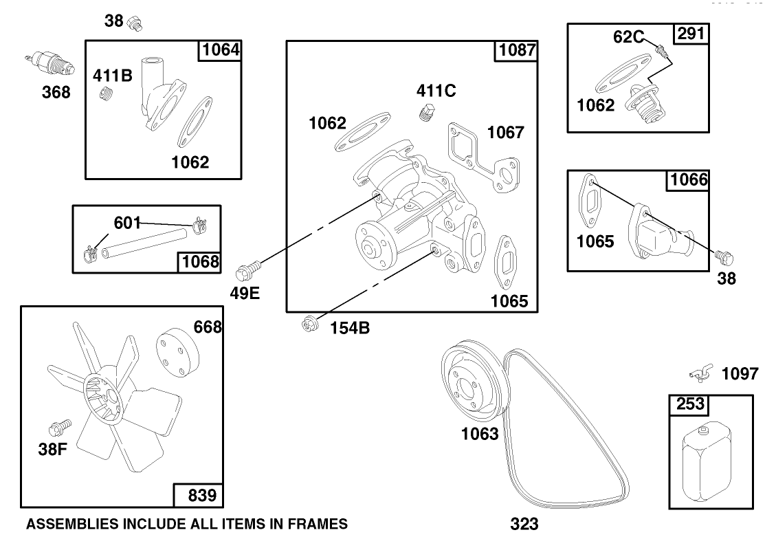 Engine Assembly Model 580447 Type 0112-A1 (continued)