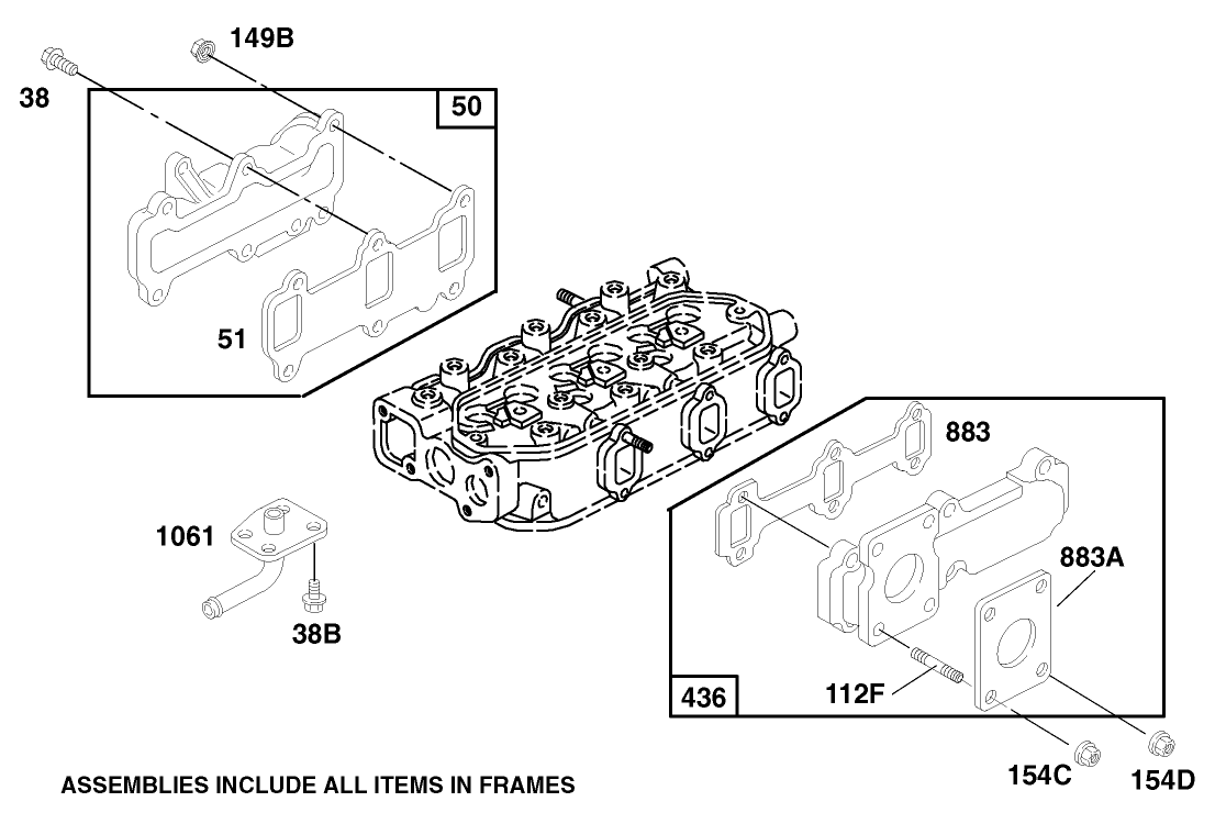 Engine Assembly Model 580447 Type 0112-A1 (continued)