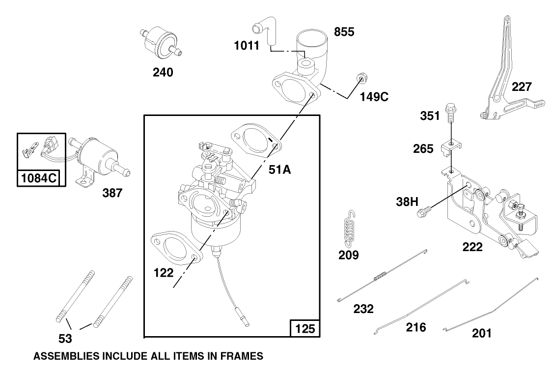 Engine Assembly Model 580447 Type 0112-A1 (continued)