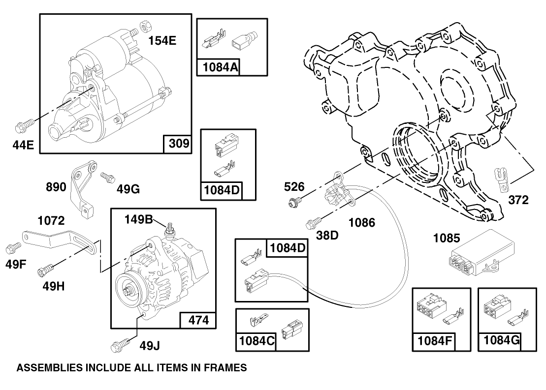 Engine Assembly Model 580447 Type 0112-A1 (continued)