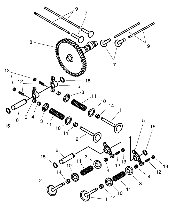 Valves & Camshaft Assembly