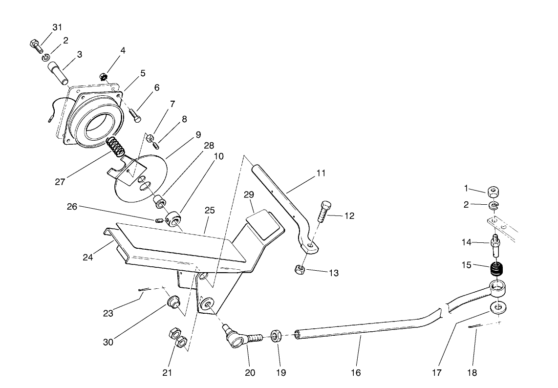 Traction Pedal & Cruise Control Assembly