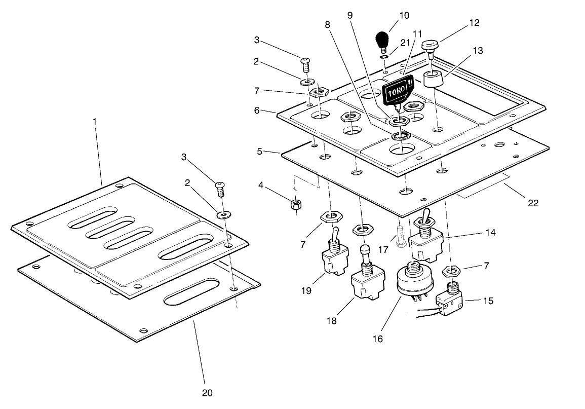 Lower Control Panel Assembly