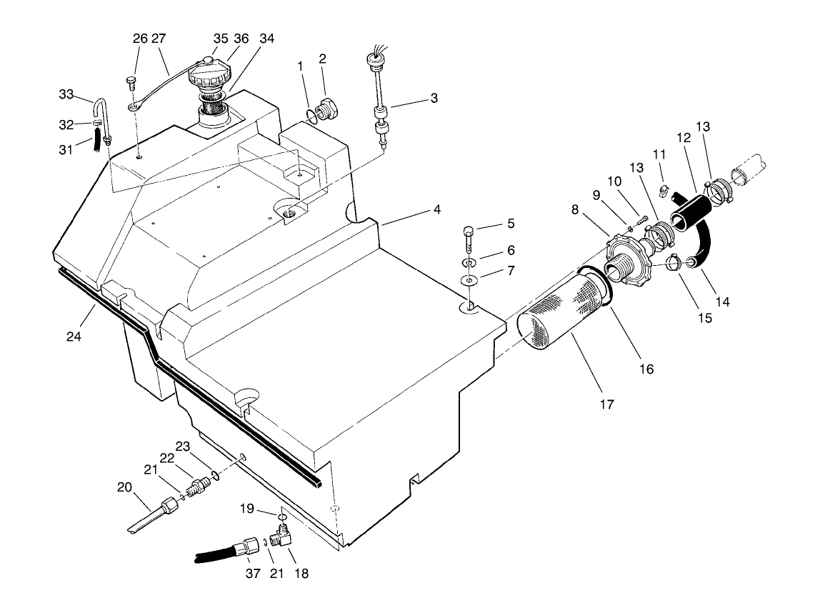 Hydraulic Tank Assembly