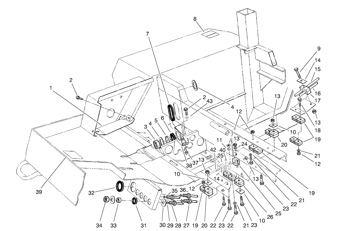 Hydraulic Line Clamps Assembly