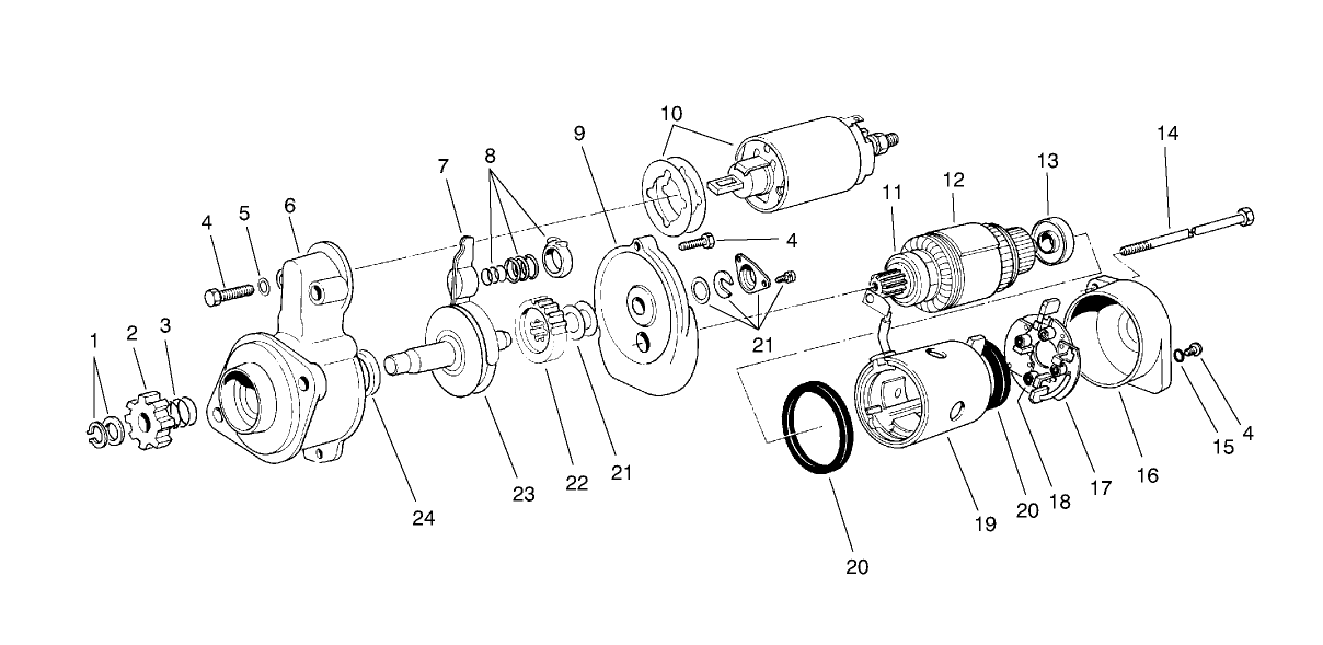Starter Motor Assembly No. 70-5860