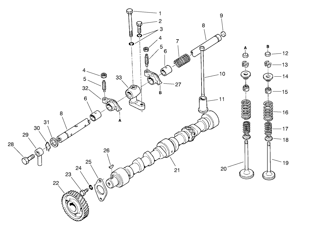 Valve & Camshaft Assembly