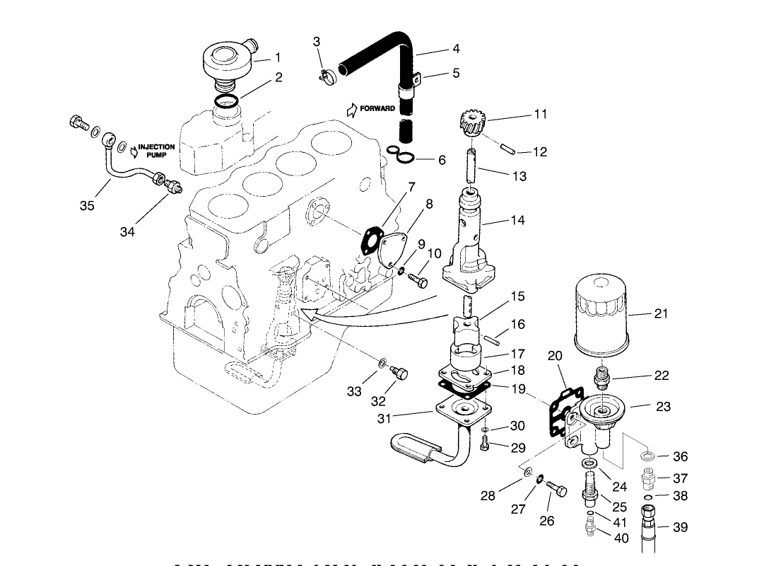 Oil Pump, Breather & Filter