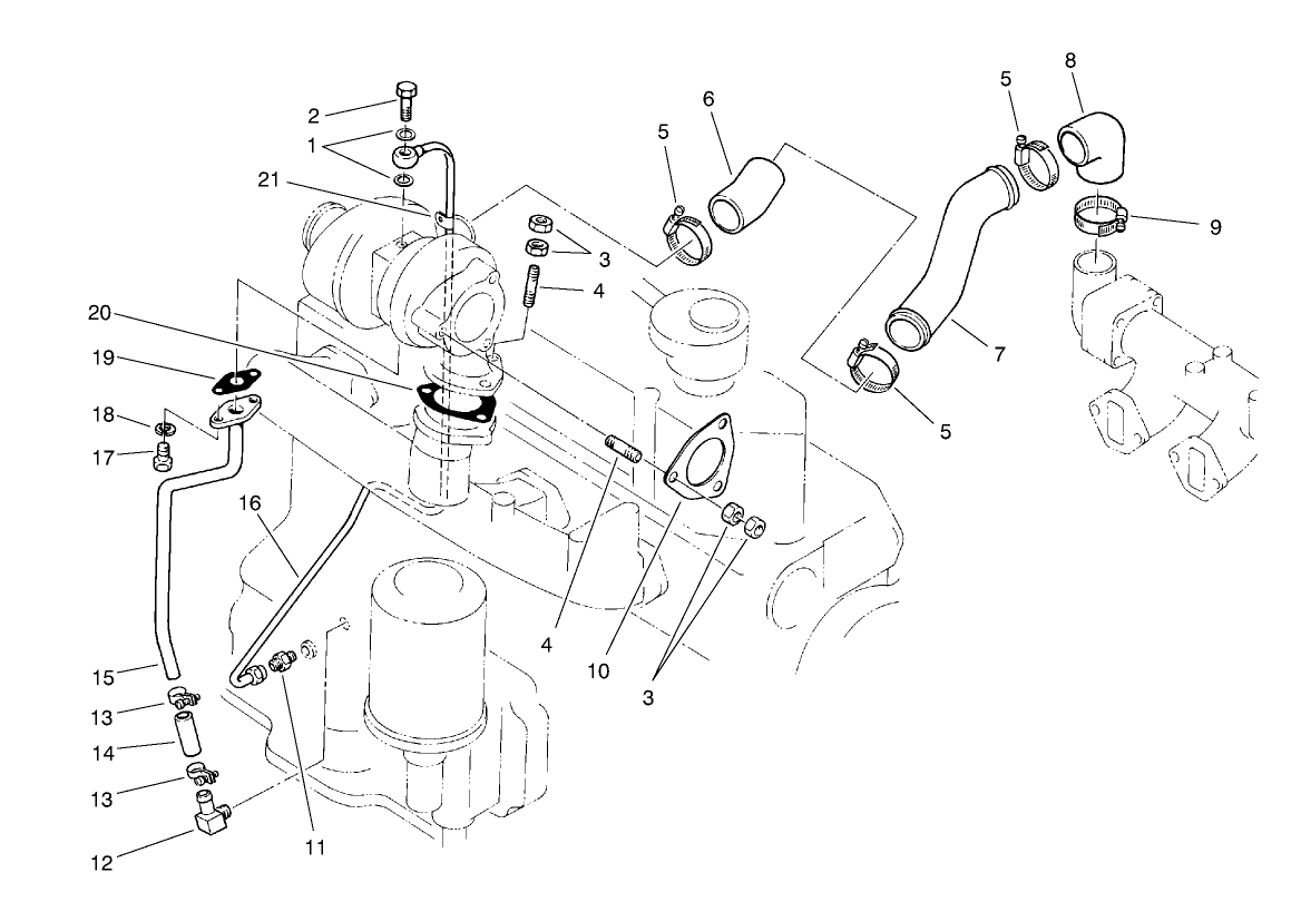 Turbocharger Oil Pipe Assembly