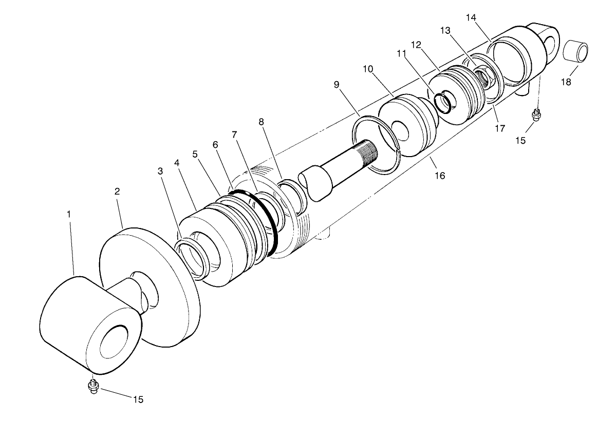 Hydraulic Cylinder Assembly No. 74-2170
