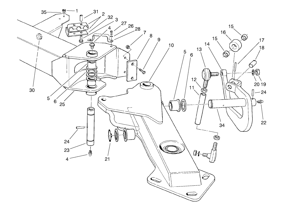 Wing Deck Lift Arm Assembly