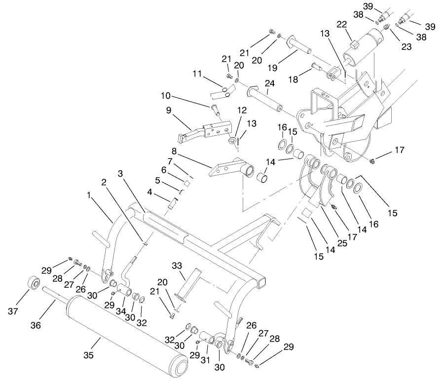 Pull Frame Assembly R.h.