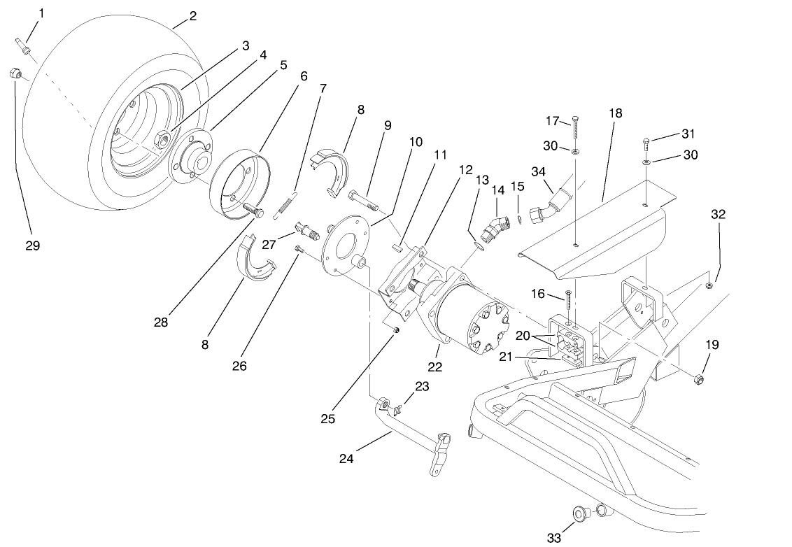 Front Wheel & Brake Assembly