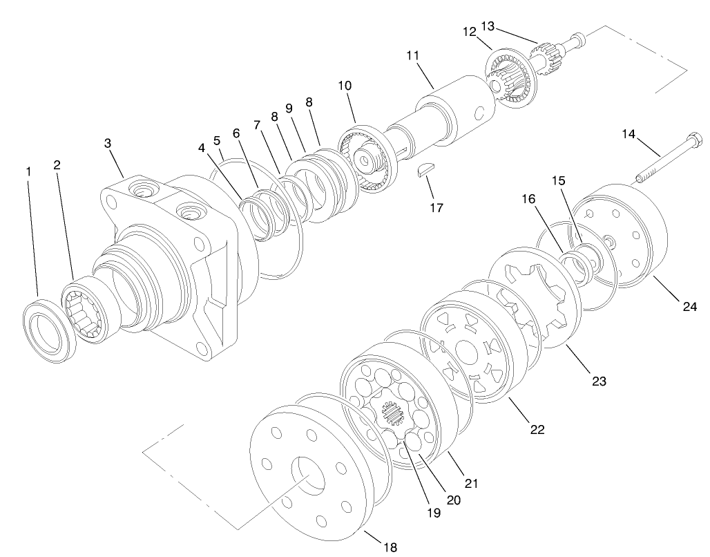 Hydraulic Drive Motor Assembly No. 92-9199