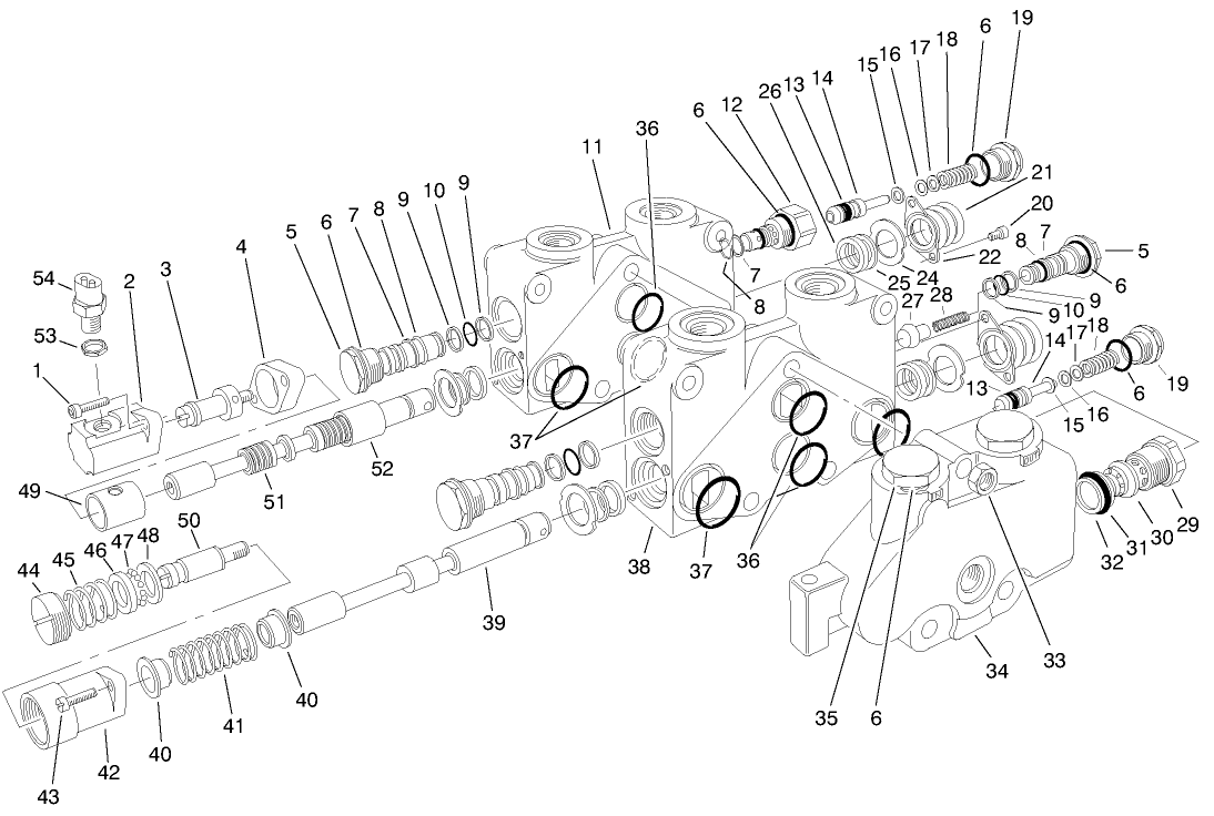 Control Valve Assembly No. 84-2203 (sections 1 And 2)(continued)