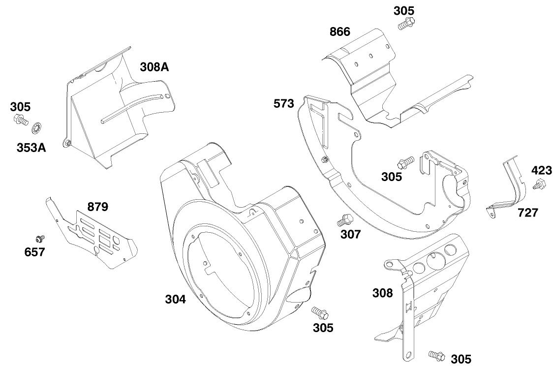 Engine Briggs & Stratton Model 303447-1179-A1