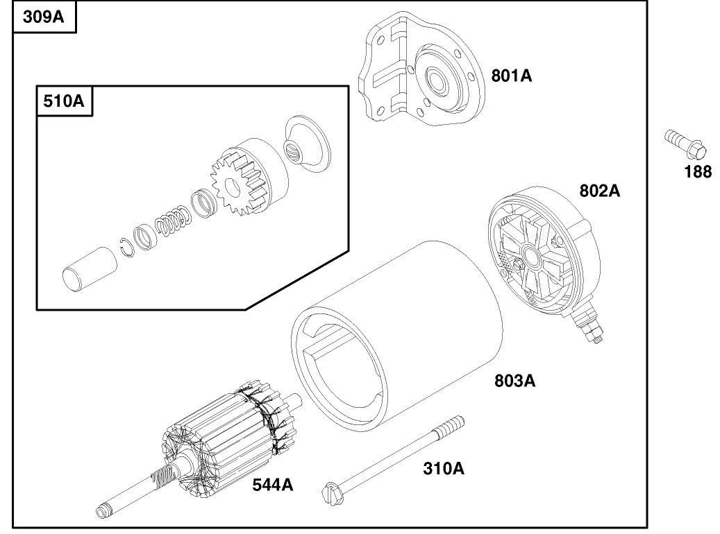 Engine Briggs & Stratton Model 303447-1179-A1
