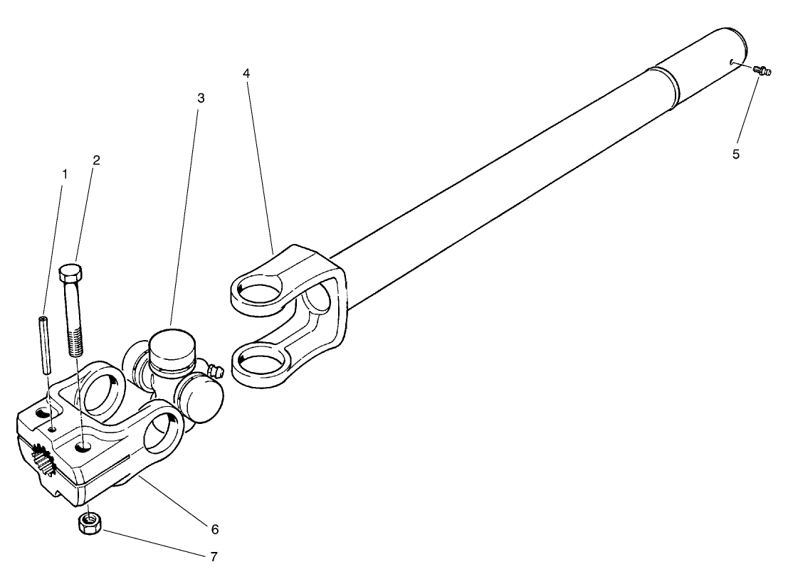 Full Time 4wd Drive Shaft Assy. No. 92-9075 (opt.)