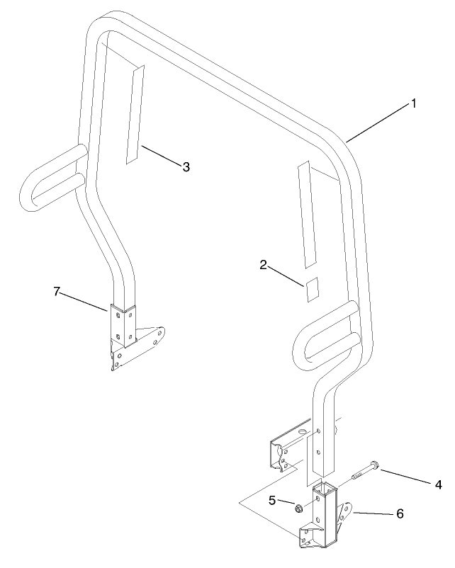 Roll Over Protection System (r.o.p.s.) Assembly