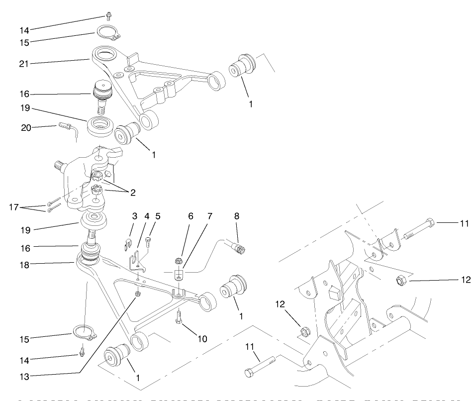Front Suspension Control Arm Assembly