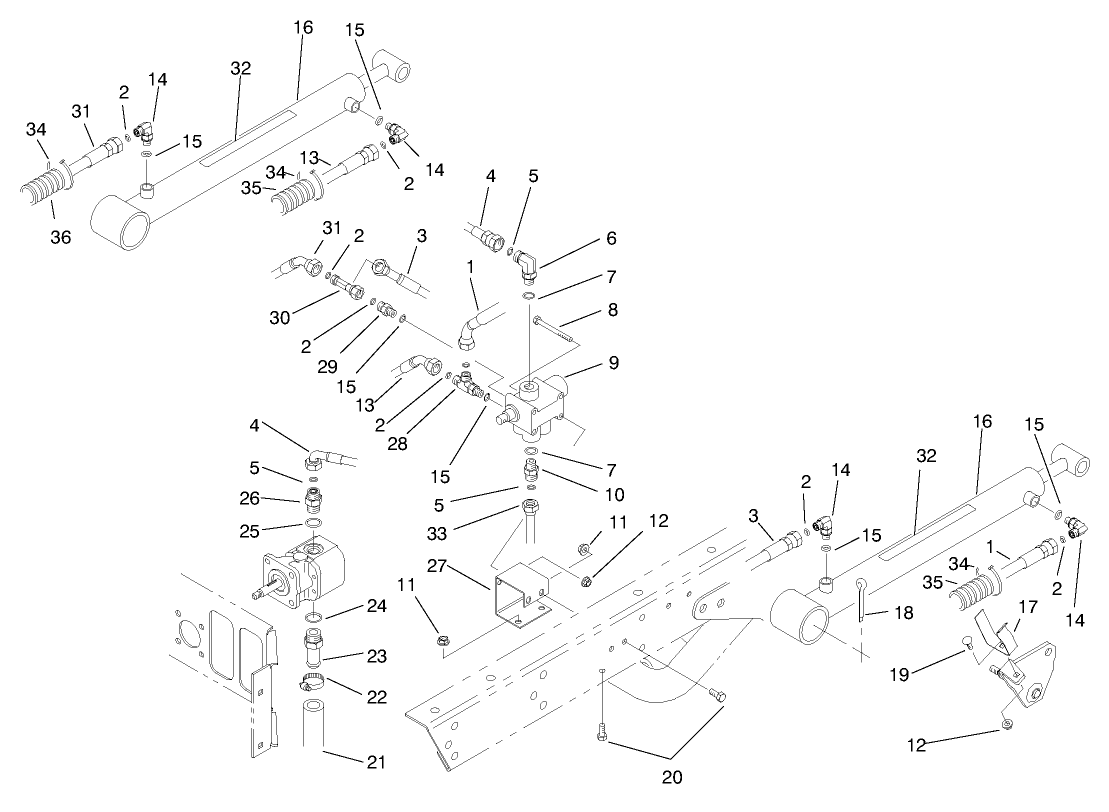 Lift Valve & Cylinder Assembly