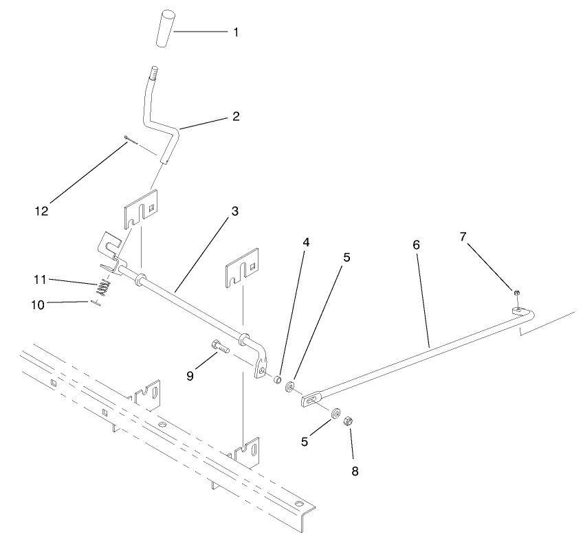 Remote Hydraulics Control Lever & Linkage (model 07200tc)