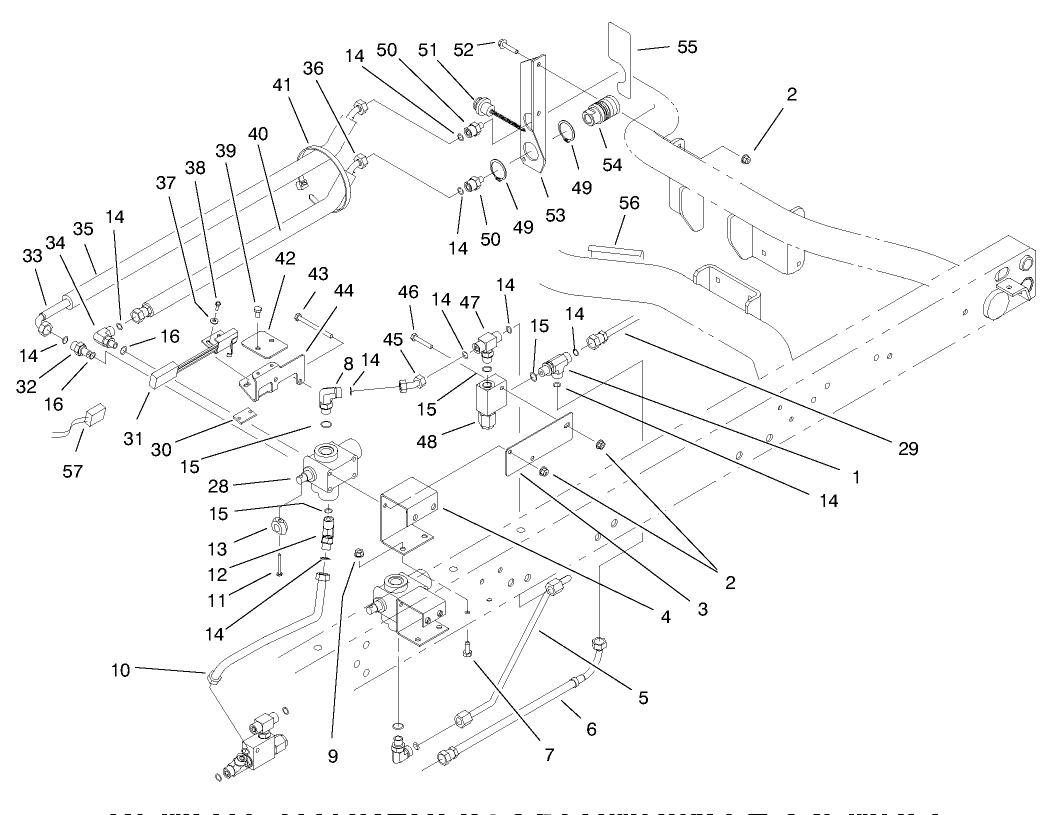 Remote Hydraulics Plumbing Assembly (model 07200tc)