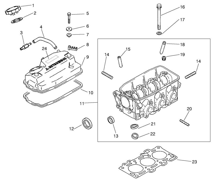 Rocker Cover & Cylinder Head Assembly