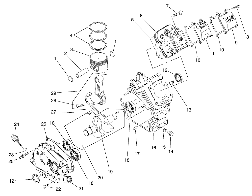 Engine Crankcase Assembly