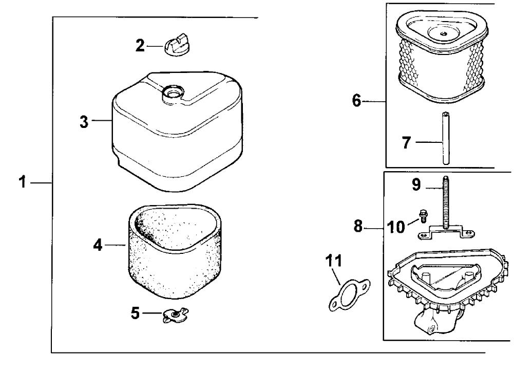Air Cleaner-Engine Kohler Model No. Cv131 Spec 21524