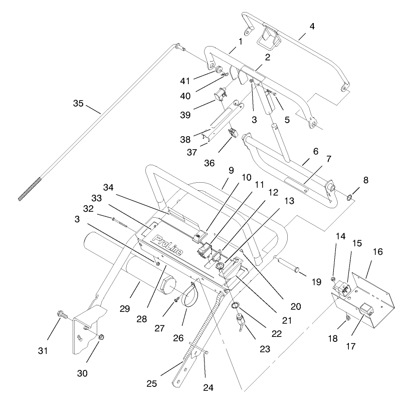 Handle & Control Panel Assembly