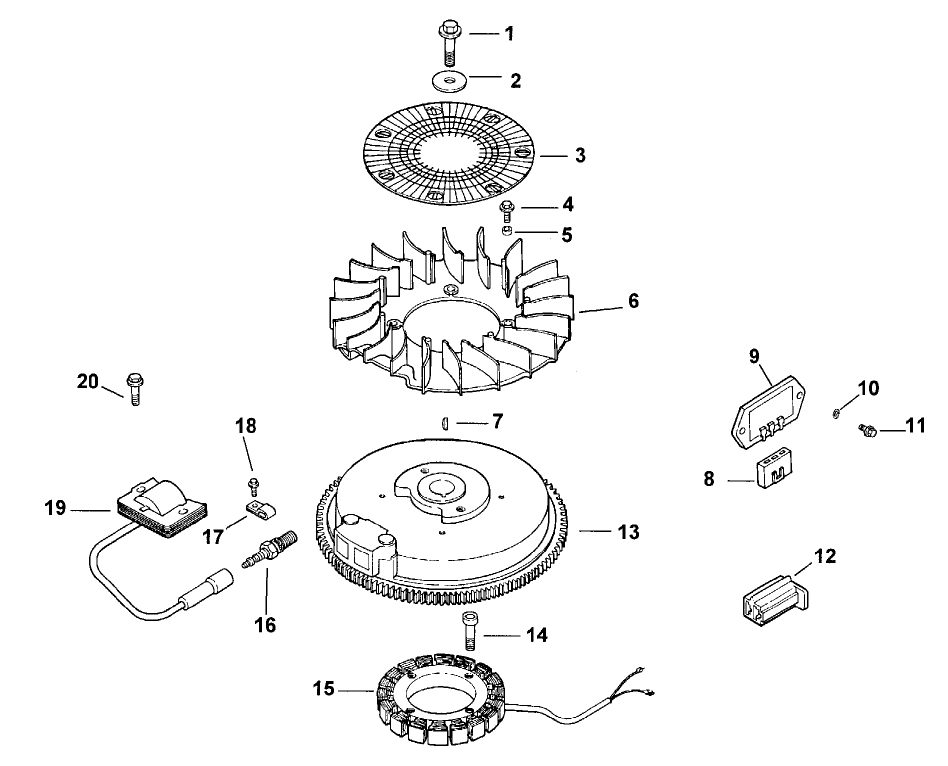 Ignition/electrical-Engine Kohler Model No. Cv151 Spec 41560