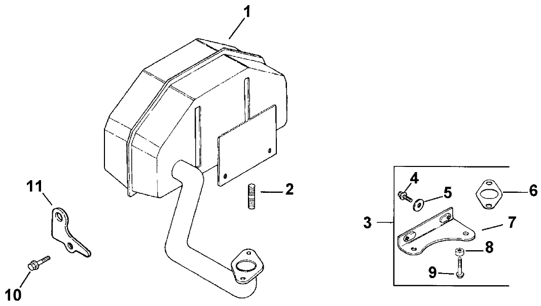 Exhaust-Engine Kohler Model No. C15s Spec 41561
