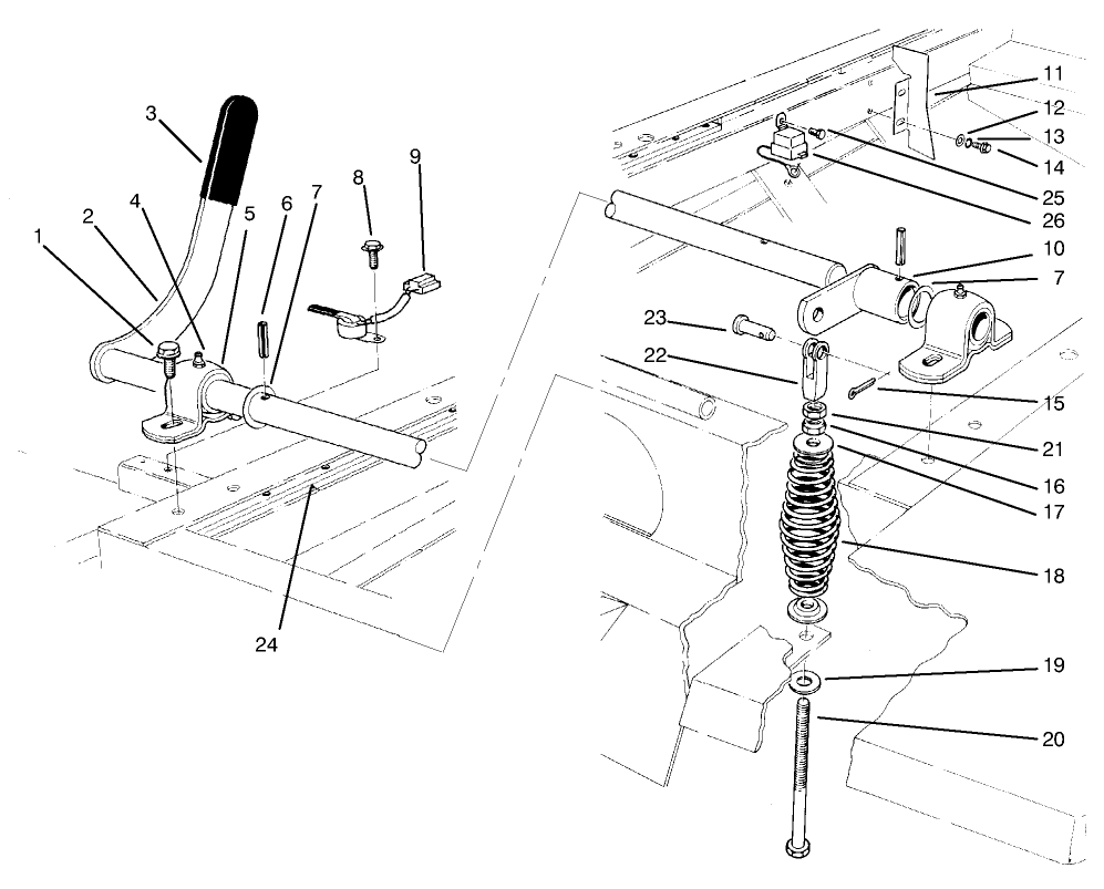 Power Toke-Off Lever Assembly