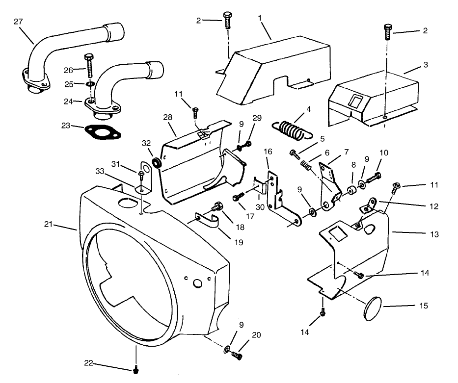 Engine Air Housing - Onan P220g Type I/10808h