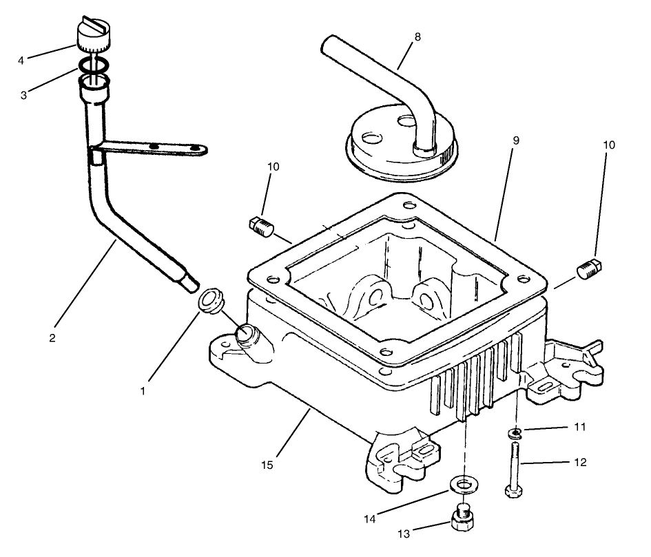 Oil Base & Fuel Pump - Onan P220g Type I/10808h