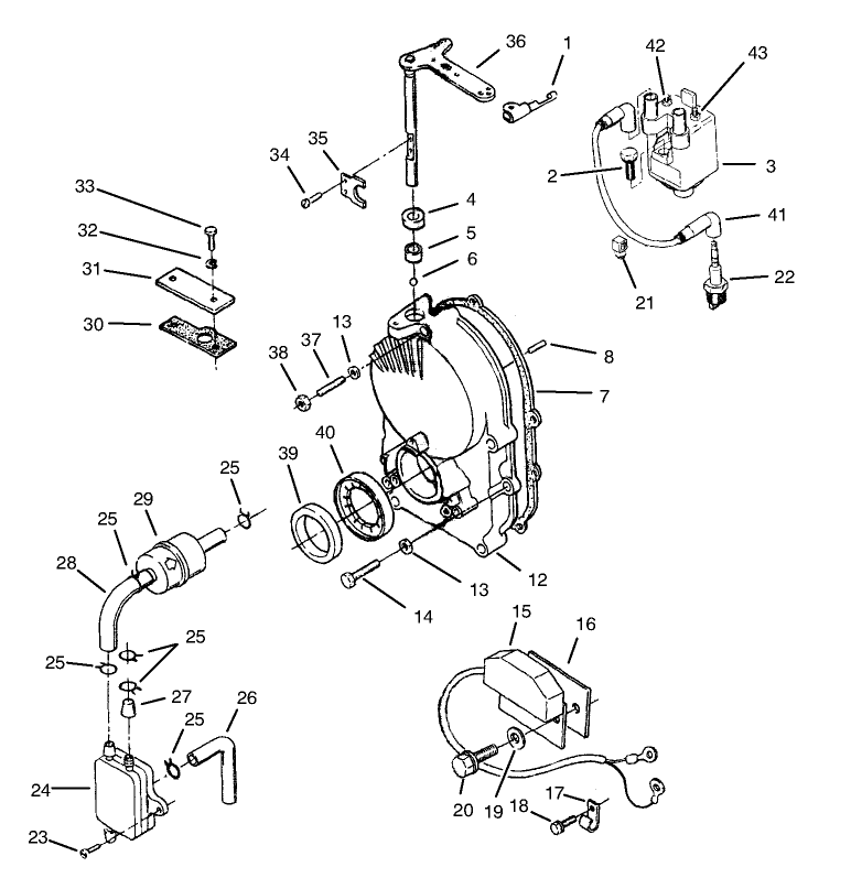 Ignition Control - Onan P220g Type I/10808h