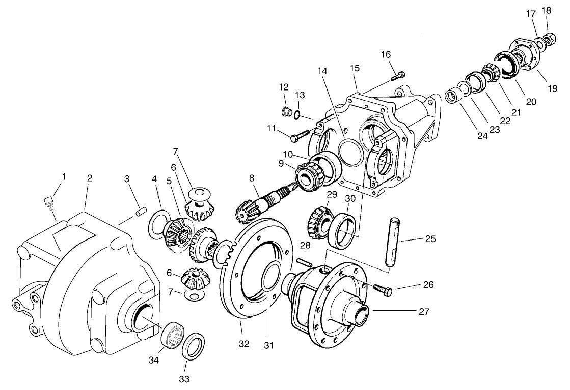 Front Differential Assembly No. 93-7054