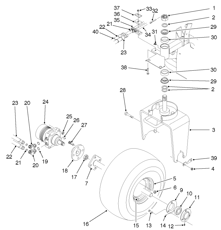 FRONT WHEEL ASSEMBLY