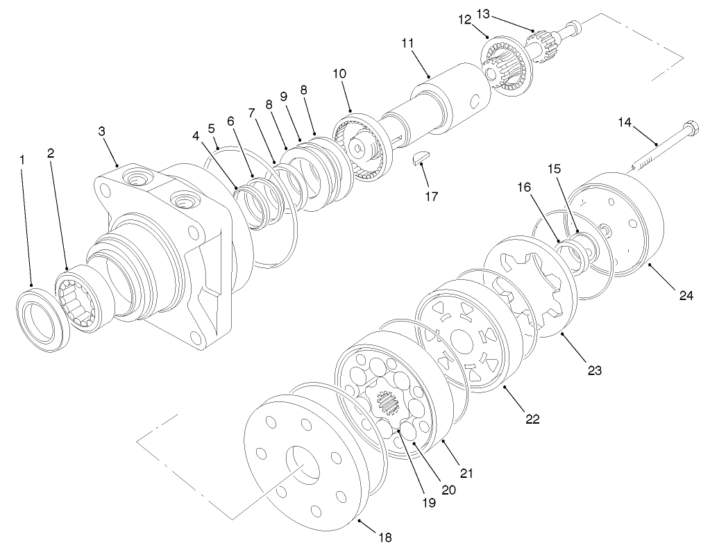 FRONT HYDRAULIC DRIVE MOTOR NO. 75-9830