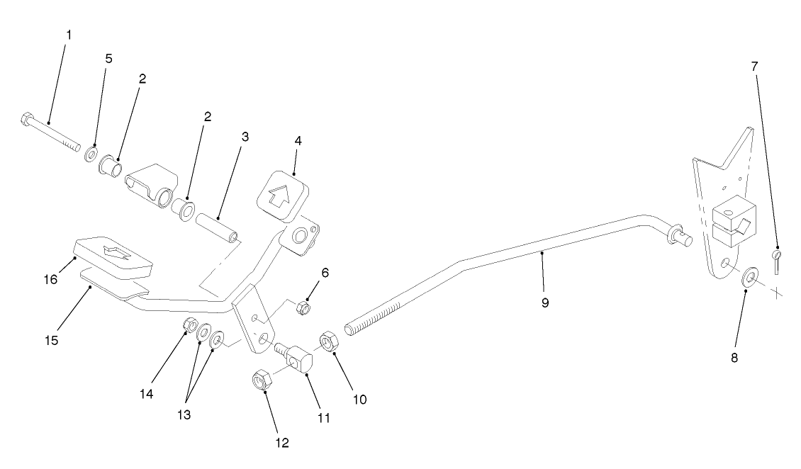 TRACTION PEDAL ASSEMBLY