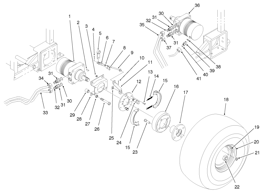 REAR WHEEL ASSEMBLY