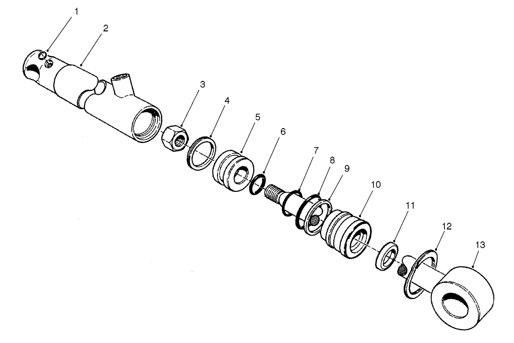 HYDRAULIC LIFT CYLINDER ASSEMBLY NO. 83-7000